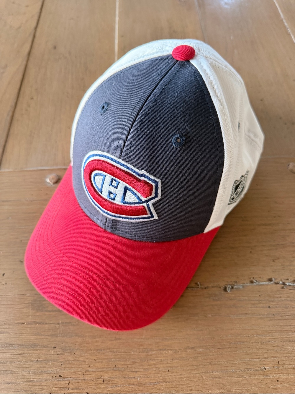 NHL Kids Tricolor Cap - Red, Navy & White by NHL